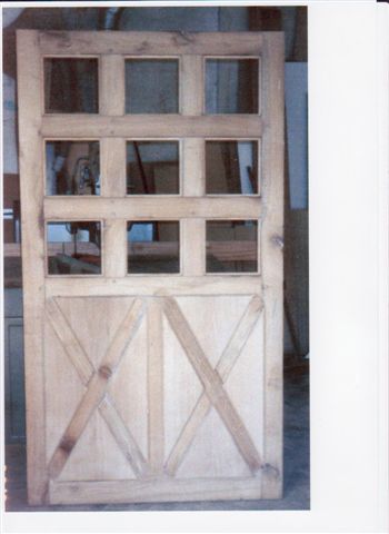 porte rustique sur mesure vieux bois