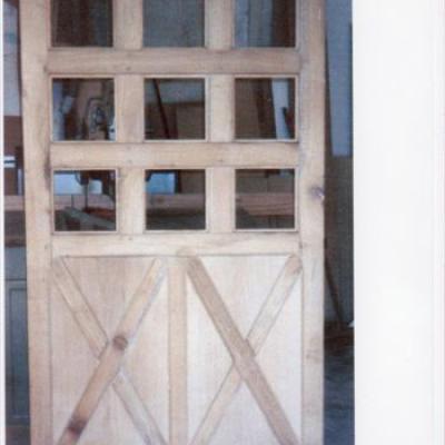 porte rustique sur mesure vieux bois